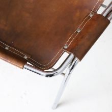 Vintage Charlotte Perriand cognac leather dining chairs for the Les Arcs ski resort France 1960s 1970s 10 Vintage Charlotte Perriand cognac leather dining chairs for the Les Arcs ski resort France 1960s 1970s 10