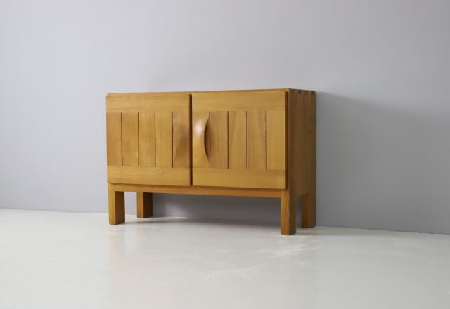 Maison Regain sideboard solid elm France 1960s mid century vintage France design cabinet 1