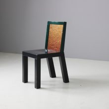 Donau chair by Ettore Sottsass & Marco Zanini manufactured by Franz Leitner Austria burl veneer rare postmodern Italian design Memphis milano 2