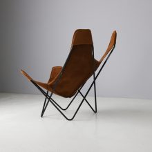 Vintage Jorge Ferrari Hardoy BKF butterfly lounge chair for Knoll International 1970s 3