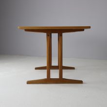 Børge Mogensen vintage shaker C18 dining table in oak by FDB Møbler Denmark 1960s mid century Danish design 5