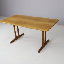 Børge Mogensen vintage shaker C18 dining table in oak by FDB Møbler Denmark 1960s mid century Danish design 8