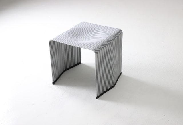 Christoph Böninger Alu-stool aluminum stool by Auerberg 2002 contemporary German design 1