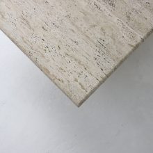 Large vintage travertine coffee table Italy 1970s mid century Italian design 5