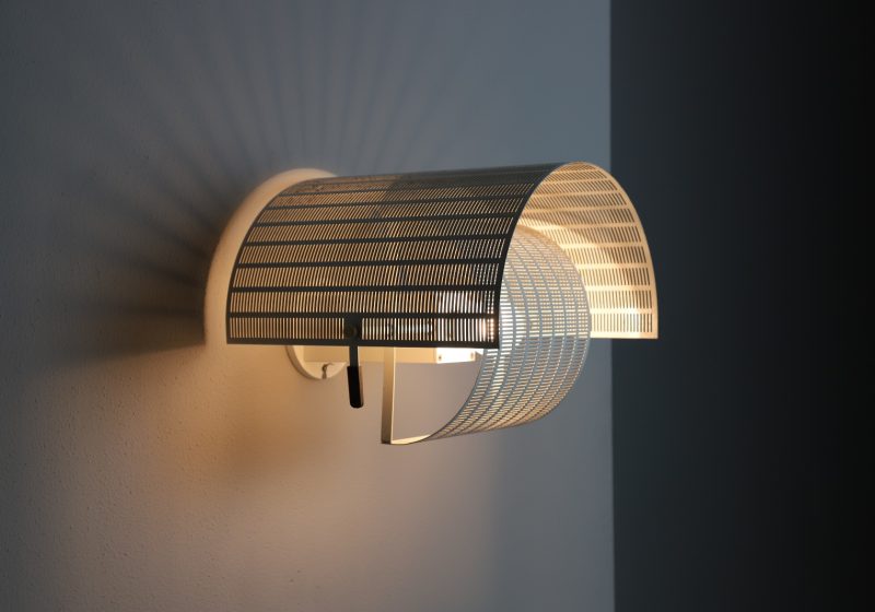 Mario Botta vintage Shogun wall lamp for Artemide 1980s mid century Italian design lighting 1