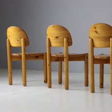 Rainer Daumiller solid pine vintage dining chairs for Hirtshals Savvaerk 1970s German Danish design 10