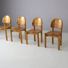 Rainer Daumiller solid pine vintage dining chairs for Hirtshals Savvaerk 1970s German Danish design 2