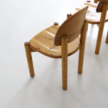 Rainer Daumiller solid pine vintage dining chairs for Hirtshals Savvaerk 1970s German Danish design 4