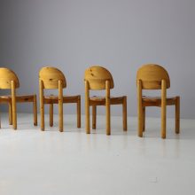 Rainer Daumiller solid pine vintage dining chairs for Hirtshals Savvaerk 1970s German Danish design 9