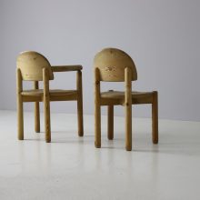 Set of 6 Rainer Daumiller solid pine vintage dining chairs for Hirtshals Savvaerk 1970s German Danish design 7