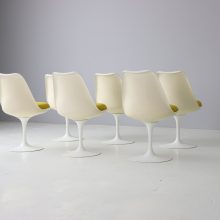 Early vintage Eero Saarinen swivel tulip dining chairs for Knoll International 1960s mid century design 10