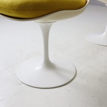 Early vintage Eero Saarinen swivel tulip dining chairs for Knoll International 1960s mid century design 5