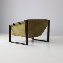 Percival Lafer suede leather and rosewood lounge chair Brazil 1960s mid century Brazilian design 11