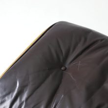 Vintage Eames lounge chair ottoman 670 671 brown leather rosewood Herman Miller 1970s 8