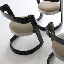 Willy Rizzo dining chairs by Mario Sabot 1970s Mid century Italian design 11