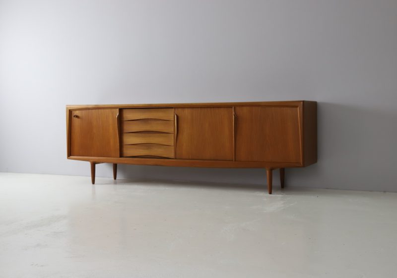 Gunni Omann for ACO Møbler large vintage Danish sideboard in teak mid century Danish design 1960s 1