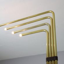 Goffredo Reggiani brass floor lamp 1970s mid century Italian design 4