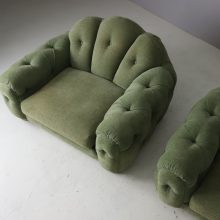 Rare \'Superstar\' lounge chairs loveseats by Paolo d\'Anna for Vivai del Sud 1970s mid century Italian design 9