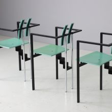 Karl Friedrich Förster \\\'Trix\\\' diningn chairs Memphis Postmdern style 1980s KFF design vintage German design 8