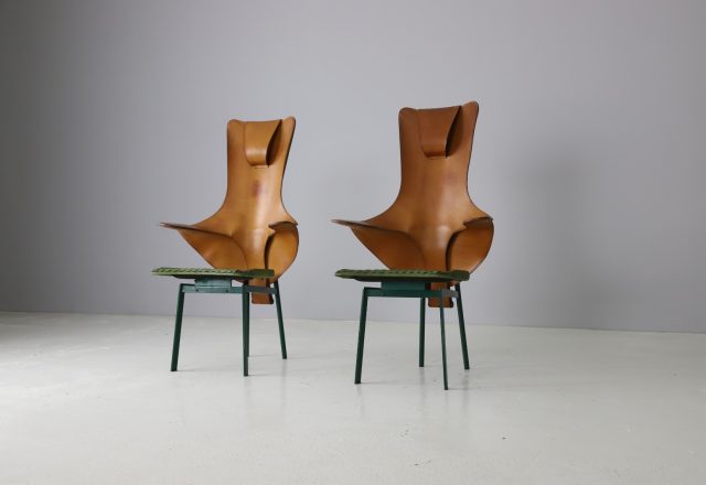 Rare Paolo Deganello \'Regina\' chairs for Zanotta vintage Italian design 1991 1