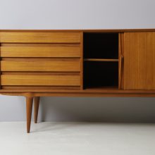 Gunni Omann model 18 sideboard in teak for Omann Jun vintage mid century Danish design cabinet 1960s 13