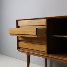 Gunni Omann model 18 sideboard in teak for Omann Jun vintage mid century Danish design cabinet 1960s 14