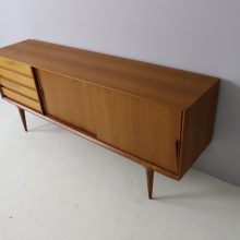 Gunni Omann model 18 sideboard in teak for Omann Jun vintage mid century Danish design cabinet 1960s 5