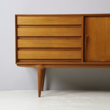 Gunni Omann model 18 sideboard in teak for Omann Jun vintage mid century Danish design cabinet 1960s 6