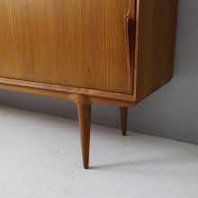 Gunni Omann model 18 sideboard in teak for Omann Jun vintage mid century Danish design cabinet 1960s 9