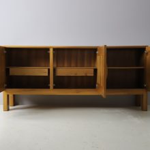 Large Maison Regain sideboard in solid elm France 1960s mid century vintage France design cabinet 15