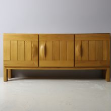 Large Maison Regain sideboard in solid elm France 1960s mid century vintage France design cabinet 2