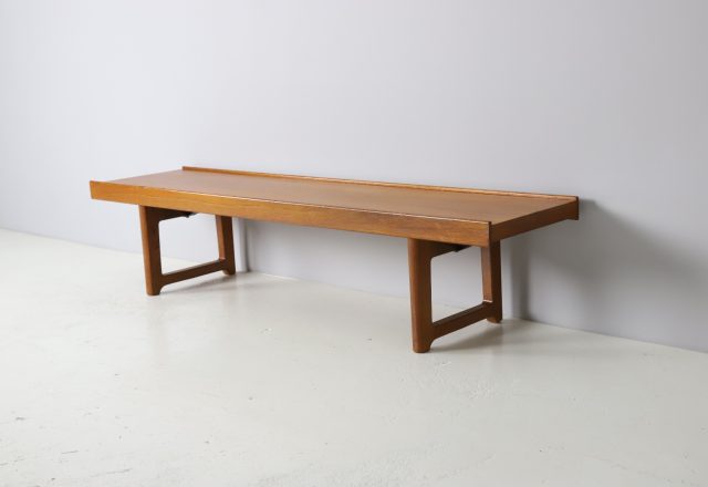 Torbjørn Afdal vintage Krobo bench in teak for Bruksbo Norway 1960s mid century Norwegian design 1