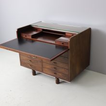 Gianfranco Frattini model 804 rolltop desk in rosewood for Bernini Italy 1962 mid century Italian design 5