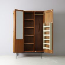 KU10 Japanse series wardrobe cabinet by Cees Braakman in teak for Pastoe 1950s vintage mid century Dutch design 2