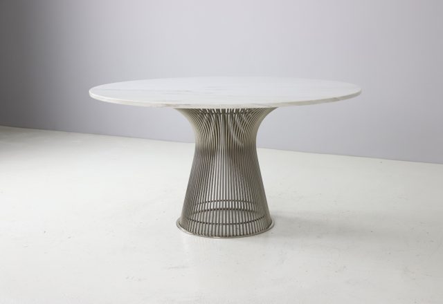 Vintage Warren Platner marble dining table for Knoll International 1960s 1970s mid century 1