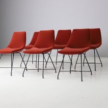 Augusto Bozzi Aster dining chairs for Fratelli Saporiti 1958 1950s mid century vintage Italian design 2