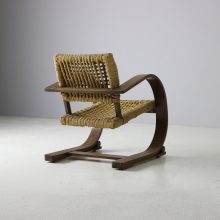 Auxdoux Minet Adrien Audoux and Frida Minet lounge chair for Vibo France 1940s 1950s mid century French design 5