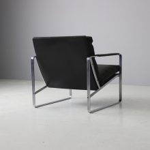 Preben Fabricius model 710 lounge chair for Walter Knoll 1970s vintage black leather Danish design 14