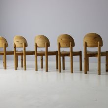 Solid pine vintage dining chairs by Rainer Daumiller for Hirtshals Savvaerk 1970s German Danish design 2