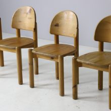 Solid pine vintage dining chairs by Rainer Daumiller for Hirtshals Savvaerk 1970s German Danish design 5