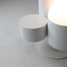 White Kerst Koopman Dutch design light object vintage space age floor lamp 1980s 3
