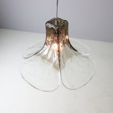 Carlo Nason vintage vintage 'LS 185' hanging lamp for AV Mazzega in Murano glass 1970s Italian design 8