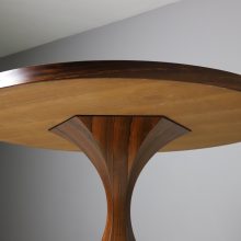 Carlo de Carli vintage round rosewood dining table 1960s Rare mid century Italian design 7