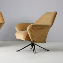 Early P32 lounge chairs by Osvaldo Borsani for Tecno Italy 1956 mid century Italian design 10