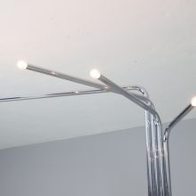 Goffredo Reggiani vintage chrome floor lamp 1970s mid century Italian design 4 Goffredo Reggiani vintage chrome floor lamp 1970s mid century Italian design 4