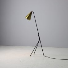 Svend Aage Holm Sørensen grasshopper floor lamp in brass for Holm Sørensen & Co vintage Danish design lighting 1960s 1