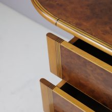 Afra & Tobia Scarpa \\'Artona\\' chest of drawers sideboard cabinet in walnut burl and ebony 1970s Italian design 12