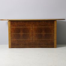 Afra & Tobia Scarpa \\'Artona\\' chest of drawers sideboard cabinet in walnut burl and ebony 1970s Italian design 2