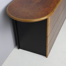 Afra & Tobia Scarpa \\'Artona\\' chest of drawers sideboard cabinet in walnut burl and ebony 1970s Italian design 7
