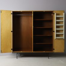 KU14 Japanse series wardrobe cabinet by Cees Braakman for Pastoe 1950s vintage mid century Dutch design 10